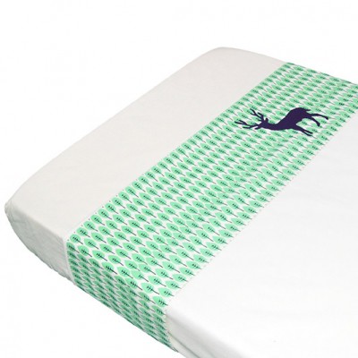 Drap de lit cerf vert (120 x 150 cm)