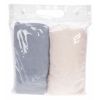Lot de 2 housses de matelas � langer �lastiqu�es �ponge bleu ardoise + �cru