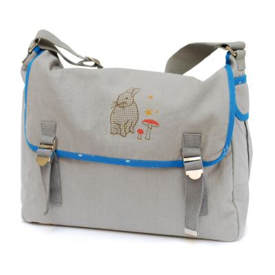 Sac d'�cole Lapin gris   par  Mimi'lou