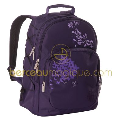 Sac � dos � langer Casual Butterfly prune par L�ssig