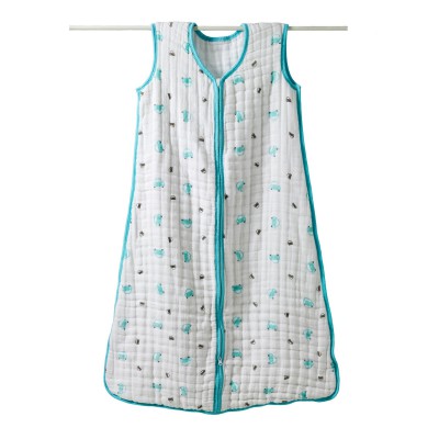 Gigoteuse hiver 12-18 mois en mousseline de coton Cozy slumber ''Little man'' par Aden + Anais