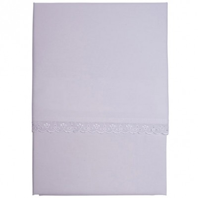 Drap de berceau blanc (70 x 100 cm)