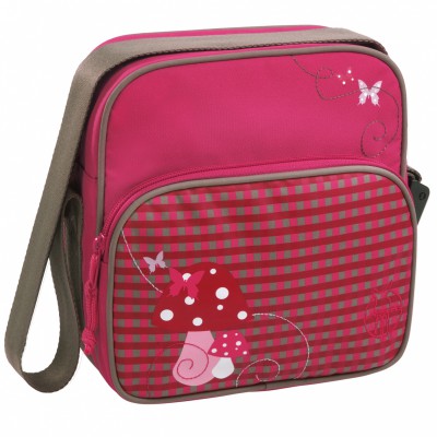 Mini sac square Champignons magenta par L�ssig