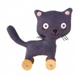 Mini chat � roulettes (15 cm) - Trousselier