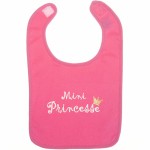 Bavoir ''Mini Princesse'' rose fushia - BB & Co