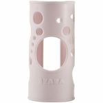 Housse de protection en silicone pour biberon en verre Poudr� rose - B�aba