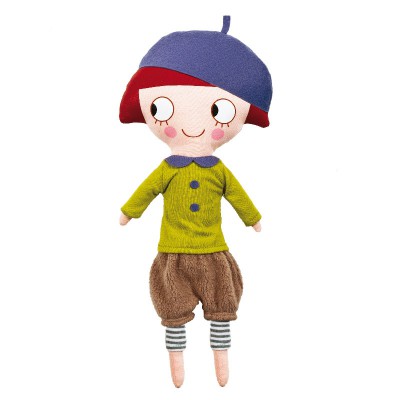 Poup�e Ninon Parisienne avec v�tements (b�ret, bloomer, tshirt et leggings) par Trousselier