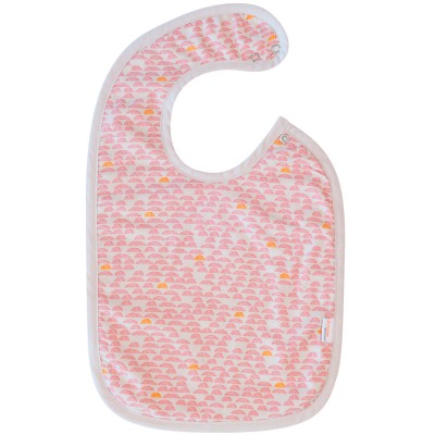 Bavoir pebble pink