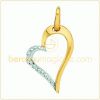 Pendentif Bicolore 1 diamant ( or jaune)