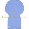 Assise pour poussette canne reversible bleu provence