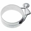 Rond de serviette L�a (m�tal argent�)