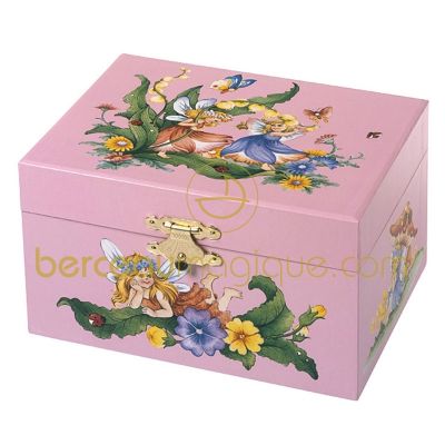 Coffret � musique Petit Elfe rose par Trousselier
