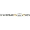Bracelet b�b� or et acier motifs ovales 