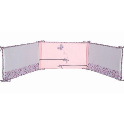 Tour de lit satin de coton bio mon papillon de nuit (pour lits 60 x 120 cm et 70 x 140 cm)