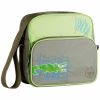 Mini sac square Croco vert