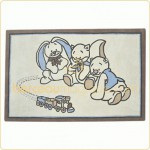 Tapis b�b� en laine Oscar et L�on (110 x 170 cm) - Noukie's