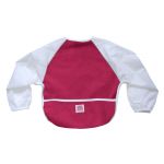 Bavoir polaire avec manches framboise (12-24 mois) - Red Castle