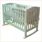 Lit b�b� � barreaux Tilleul simple (avec bascule) (15 coloris)  - Mathy by bols