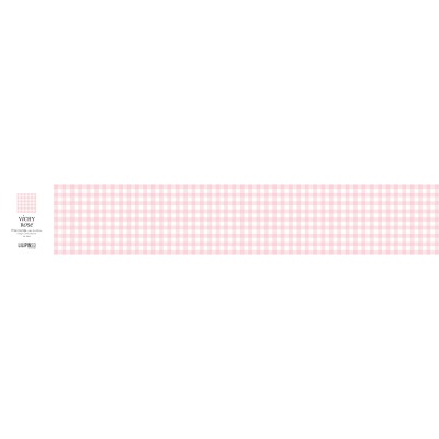 Frise adhésive vichy rose by chloe lefeuvre (410 cm)