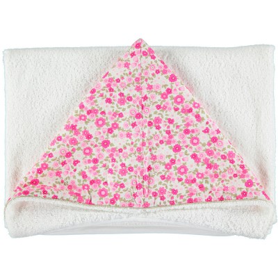 Cape de bain enfant rosalie fleurs (75 x 110 cm)