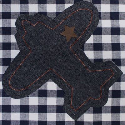 Tableau air-o-plane avion bleu foncé (30 x 30 cm)