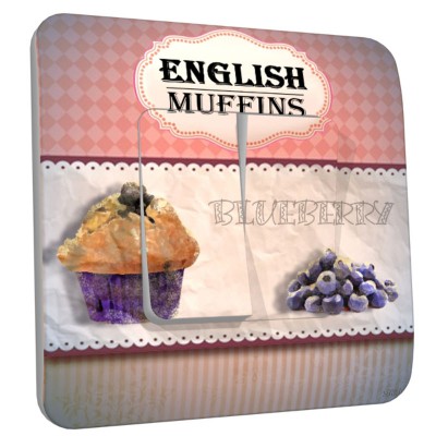 Interrupteur décoré double muffin
