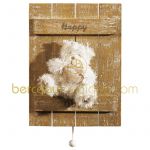 Bo�te � musique murale Happy Ours (18 x 23 cm) - Domiva