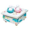 Bo�te � musique magn�tique Mouton rose et bleu