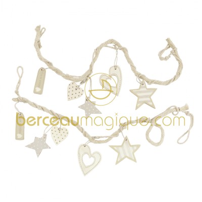 Embrasses pour rideaux Millie & Boris x 2 (80 cm) par Mamas and Papas