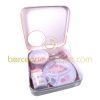 Coffret repas B�b� d'amour poudr� rose