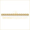 Cha�ne maillons marine (or jaune) 