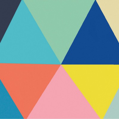 Frise adhésive triangles multicolores by carly gledhill (410 cm)
