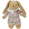 Lapin musical Nid d'ange Liberty rouge (25 cm)