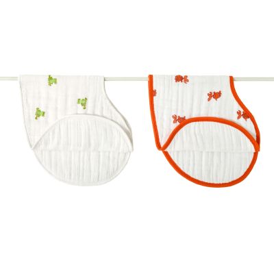 Lot de deux bavoirs en mousseline Dribble ''Mod about baby'' par Aden + Anais