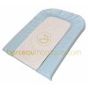 Matelas � langer bleu �cru
