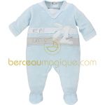Dors-bien velours Aquarelle bleue (naissance au 6 mois) - Sucre d'orge