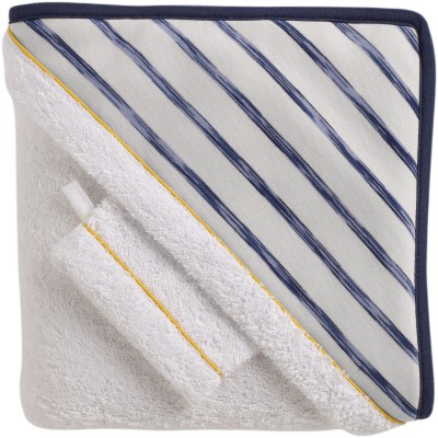 Cape de bain + gant marin (100 x 100 cm)