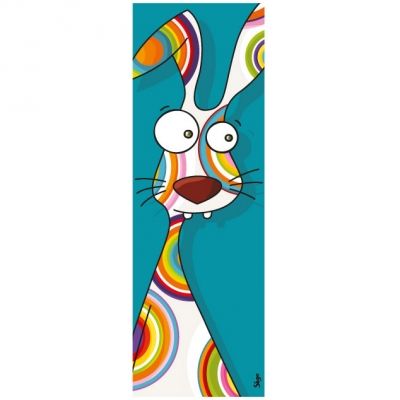Tableau tête de lapin (20 x 60 cm)