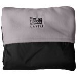 Couverture coupe-vent noir et taupe (100 x 72 cm) - Red Castle