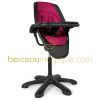 Chaise haute Loop assise framboise / ch�ssis noir
