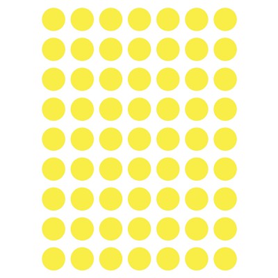 Stickers petits pois jaunes by sophie cordier (18 x 24 cm)