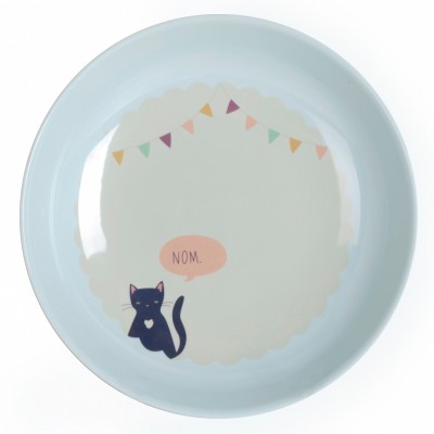 Assiette creuse Les chats soufflent (22.5 cm) par Love Ma�