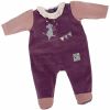 Pyjama violet Aim� et C�leste (6 mois)