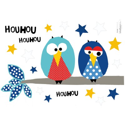 Stickers a3 duo houhou by clémence g. (29,7 x 42 cm)