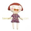 Ninon robe pois violets (15 cm)