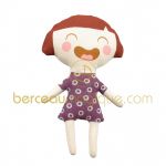 Ninon robe pois violets (15 cm) - Trousselier