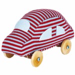 Voiture pouet pouet � roulettes rayures (13 cm) - Trousselier