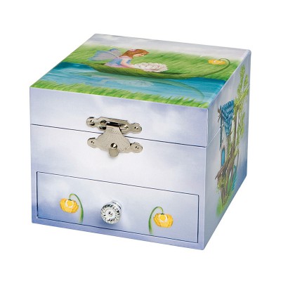 Coffret cube elfe sur feuille par Trousselier