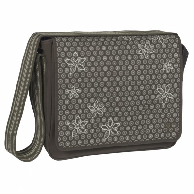 Sac � langer Casual Flowerstitch taupe par L�ssig