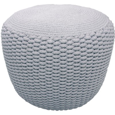 Pouf halo gris (35 cm)